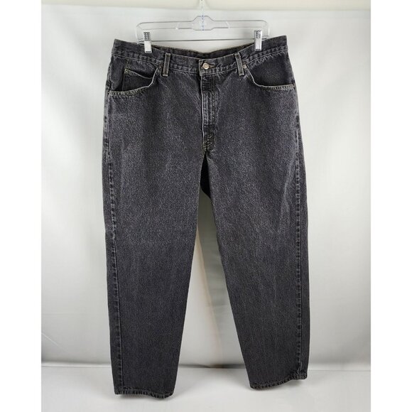 Brittania Jeans Mens 40x30 Black Relaxed Fit Vintage Y2K 1995 Denim - Picture 1 of 10